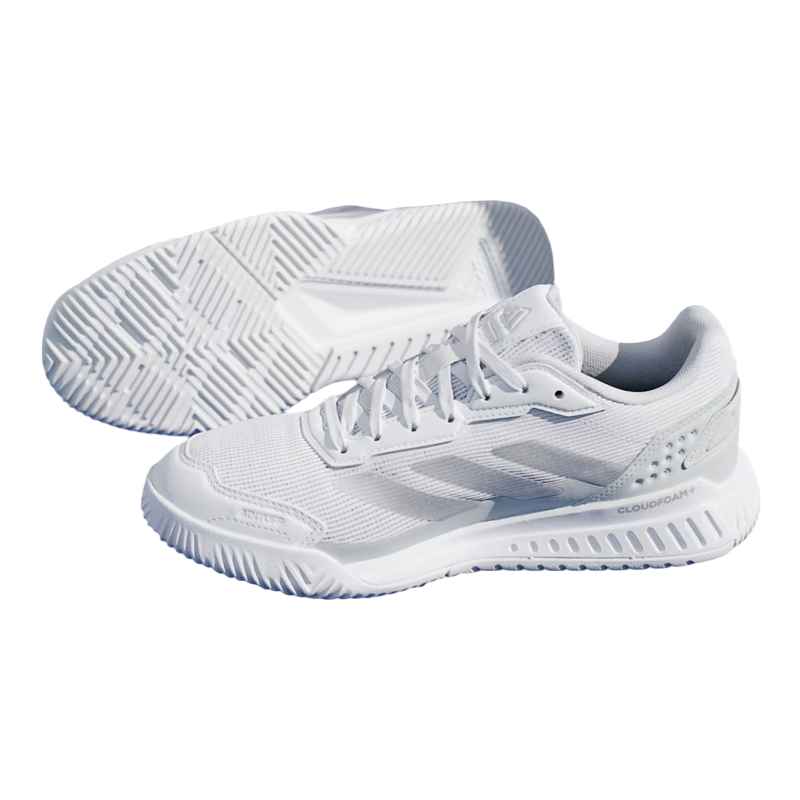 Chaussures de padel Adidas Courtrapide Blanc/Argent Femme 2026