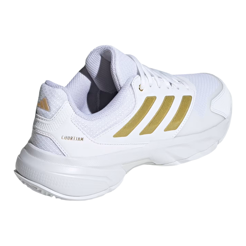 Adidas Padel Shoes Courtjam Control 3 Women White/Golden 2026