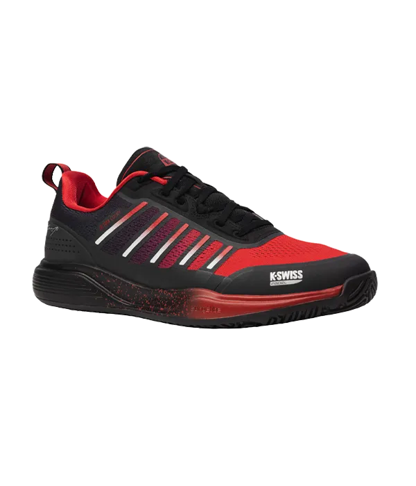 K-Swiss Padel Shoes Ultra Court Padel Black/Red 2025 Sanyo