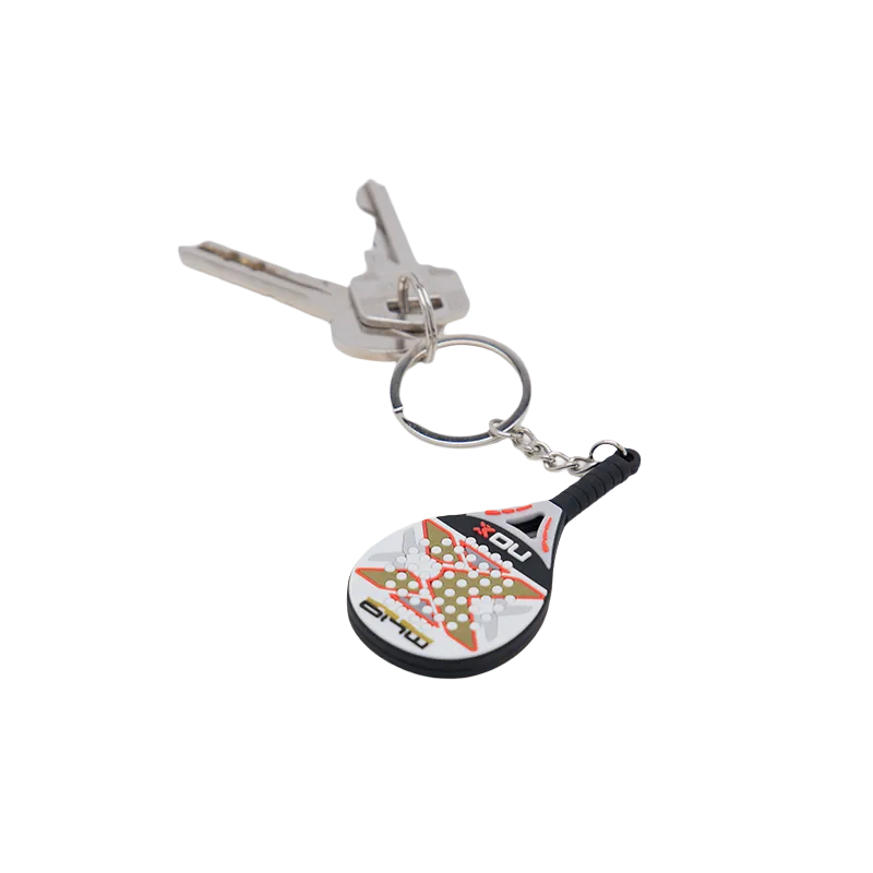 Porta-chaves Raquete de Padel Nox Branco