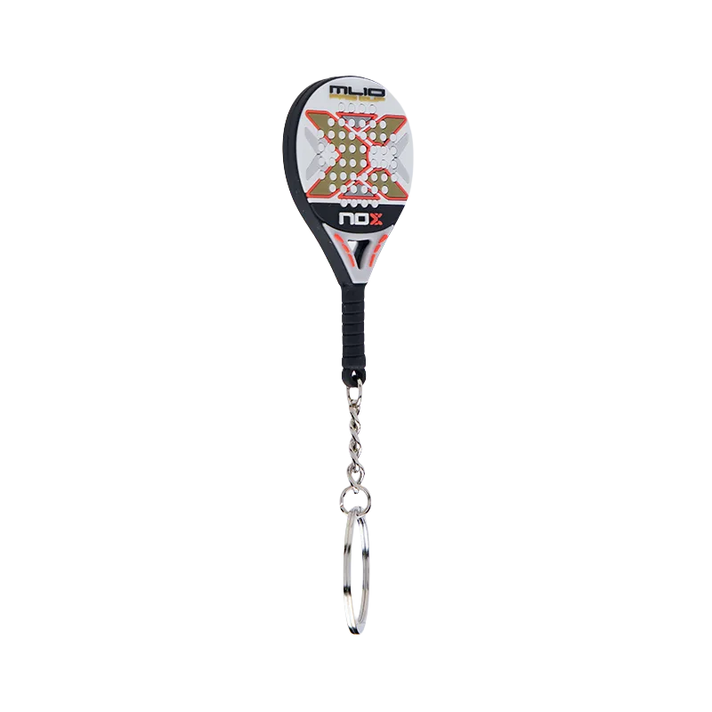 Porta-chaves Raquete de Padel Nox Branco