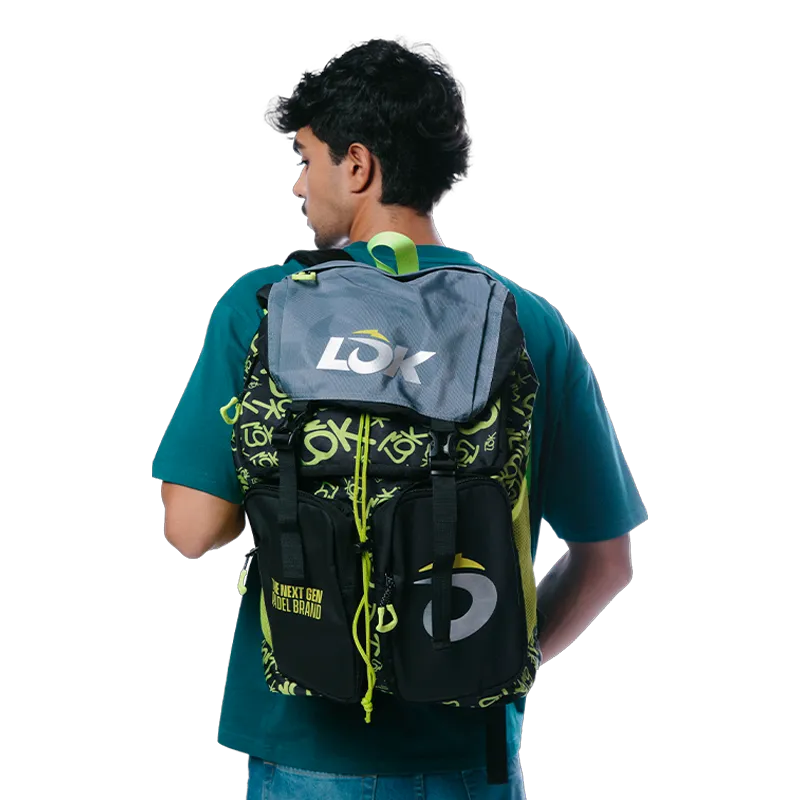 Mochila Lok Aventura Gen 2 Black/Verde 2026