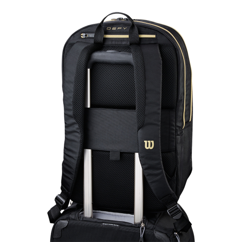 Mochila Wilson Defy V1 Black/Gold 2026