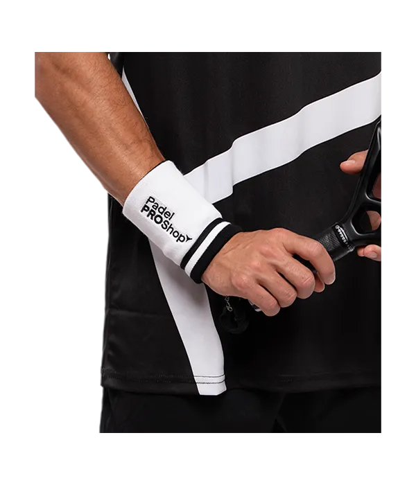 Muñequera Larga  PadelPROShop Blanco/Negro