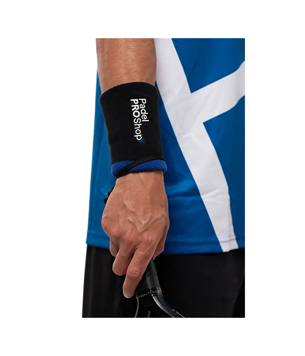 Muñequera Larga  PadelPROShop Negro/Azul