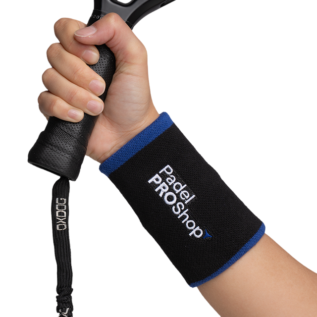 Muñequera Larga PadelPROShop Negro/Azul