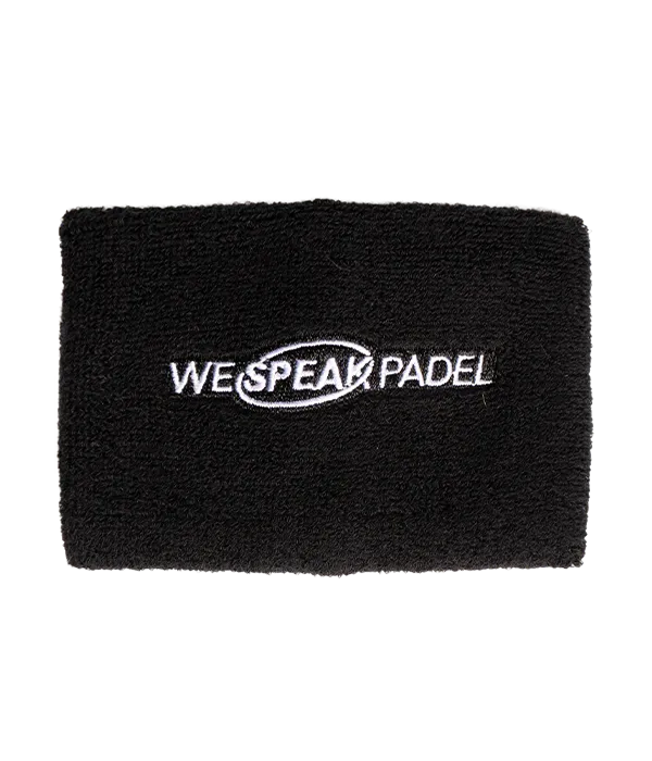 Muñequera Larga We Speak Padel  Negra