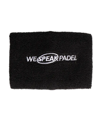 Muñequera Larga We Speak Padel Negra Promo