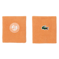 Muñequera Lacoste Roland Garros Naranja 2026 (Pack x2)