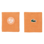 Muñequera Lacoste Roland Garros Naranja 2026 (Pack x2)