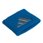 Muñequeras Adidas Cortas Azules Logo Grande (Pack x2)