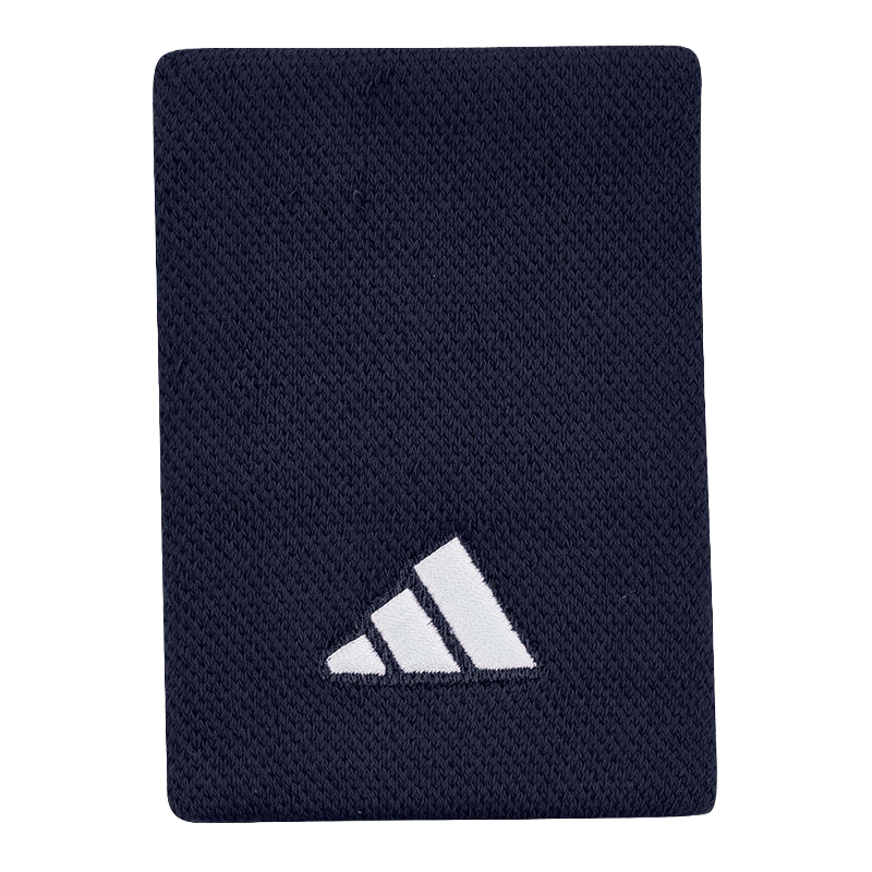 Muñequeras Adidas Largas Azul Marino Logo Grande