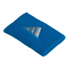 Muñequeras Adidas Largas Azules Logo Grande