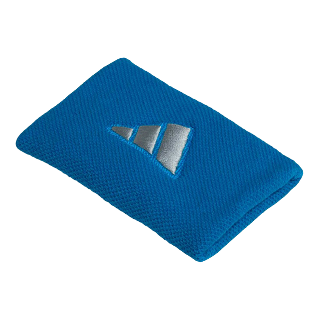 Muñequeras Adidas Largas Azules Logo Grande