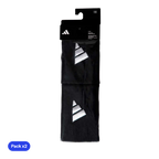 Muñequeras Adidas Largas Negras Logo Grande