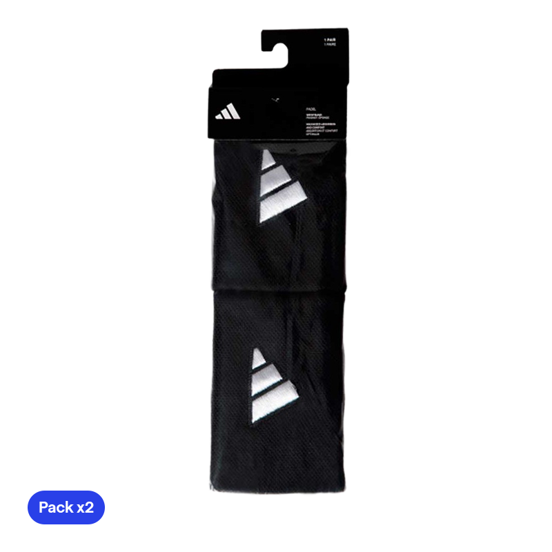 Bracelets Adidas Longue noire Logo grand