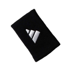 Muñequeras Adidas Largas Negras Logo Grande