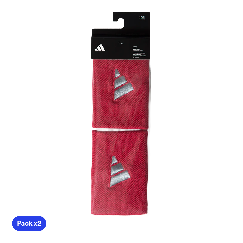 Bracelets Adidas Rouge long Logo grand