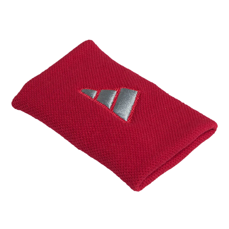 Muñequeras Adidas Largas Rojas Logo Grande