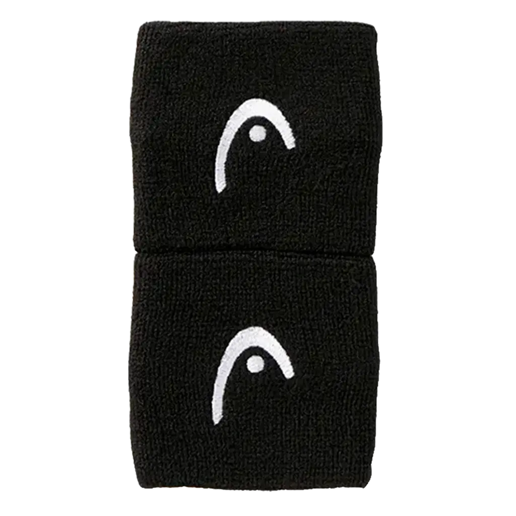 Muñequeras Cortas Head Negro (Pack x2)