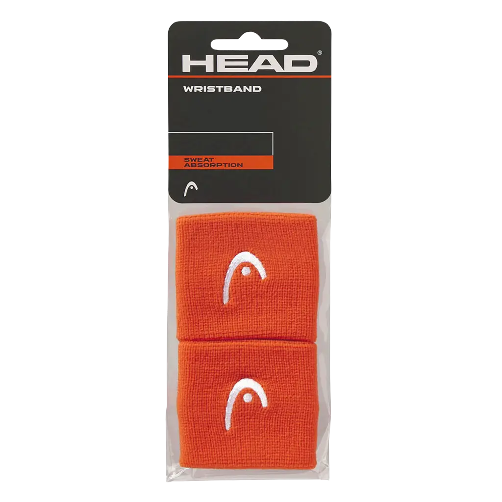 Muñequeras Head Naranja (Pack x2)