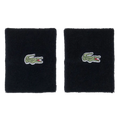 Muñequeras Lacoste Negro (Pack x2)