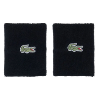 Muñequeras Lacoste Negro (Pack x2)
