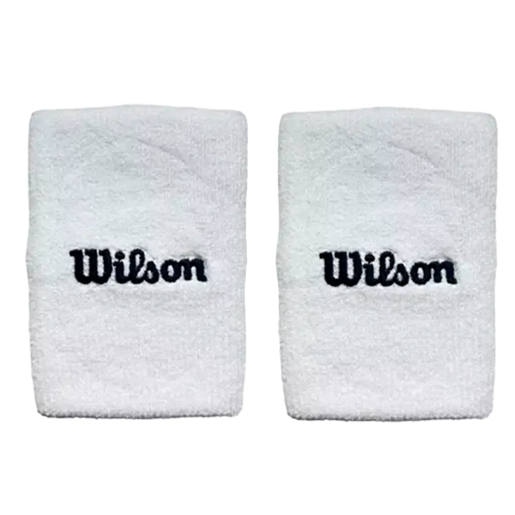 Muñequeras Largas Wilson Blanco 2025 (x2)