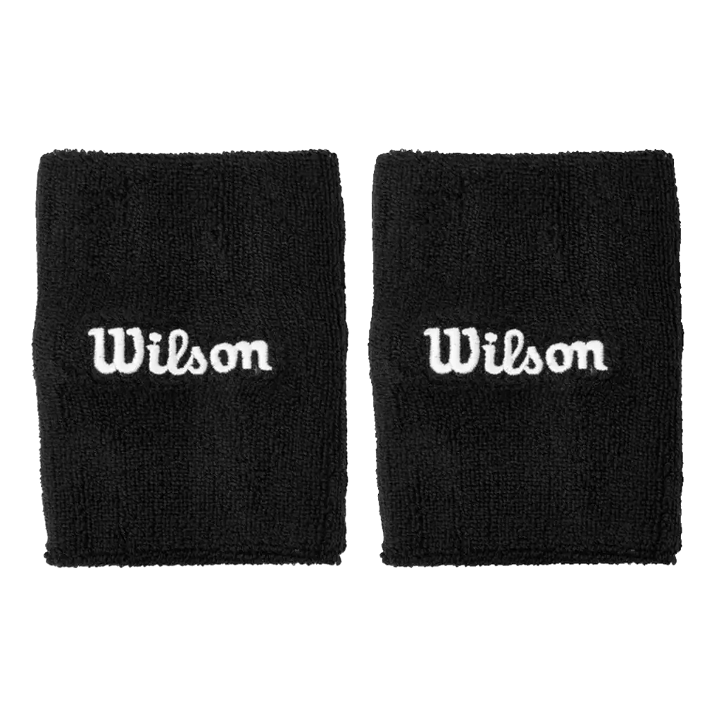 Muñequeras Largas Wilson Negro 2025 (x2)