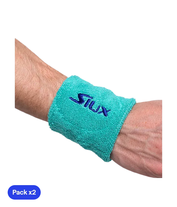 Muñequeras Siux Reveal Turquesas 2025 (pack x2)
