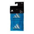 Muñequeras Adidas Cortas Azules Logo Grande (Pack x2)