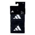 Muñequeras Adidas Cortas Negras Logo Grande

