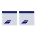 Muñequeras Babolat Blanco/Azul (Pack x2)