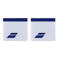 Muñequeras Babolat Blanco/Azul (Pack x2)