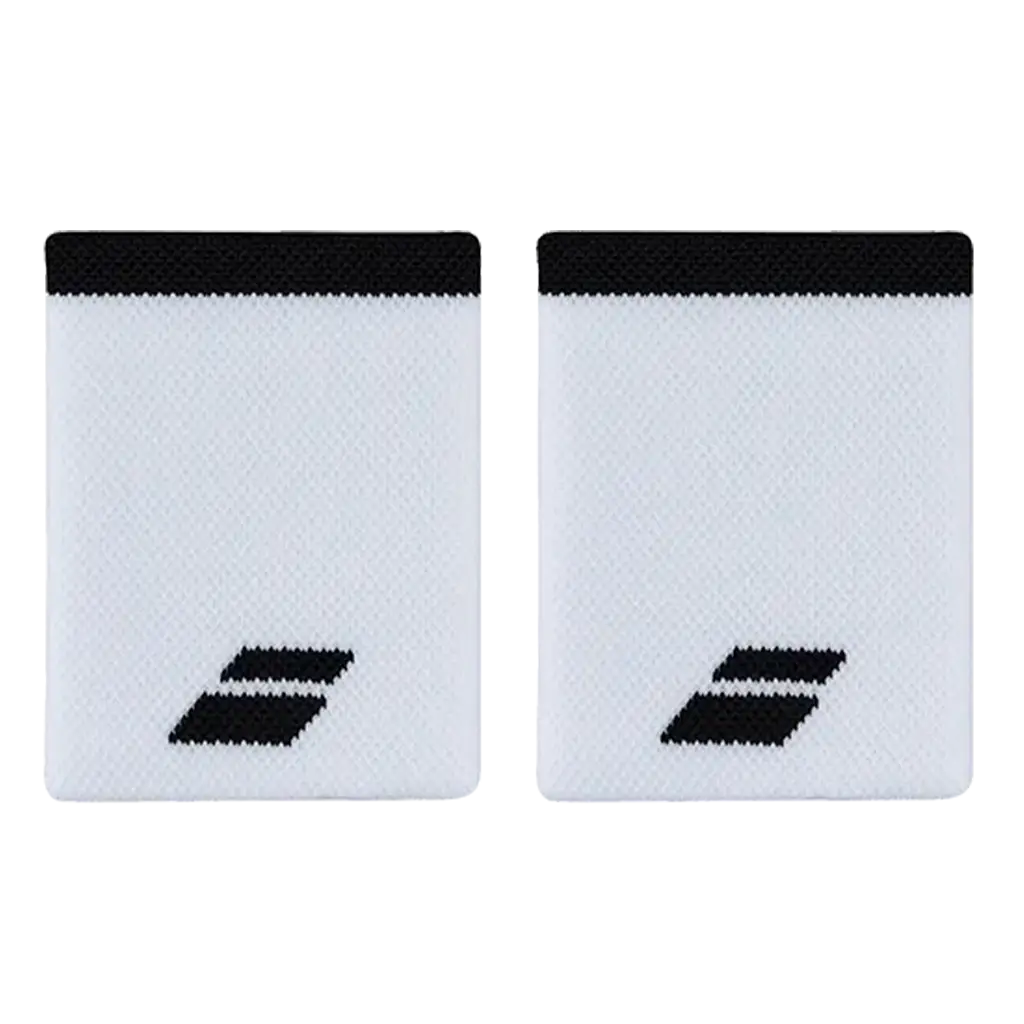 Muñequeras Babolat Jumbo Blanco/Negro (Pack x2)