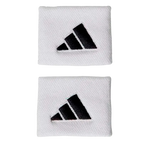 Muñequeras Cortas Adidas Blanco Logo Grande (Pack x2)