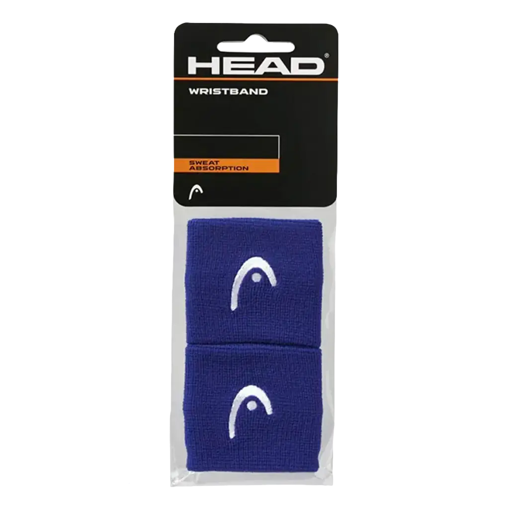 Muñequeras Cortas Head Azul (Pack x2)