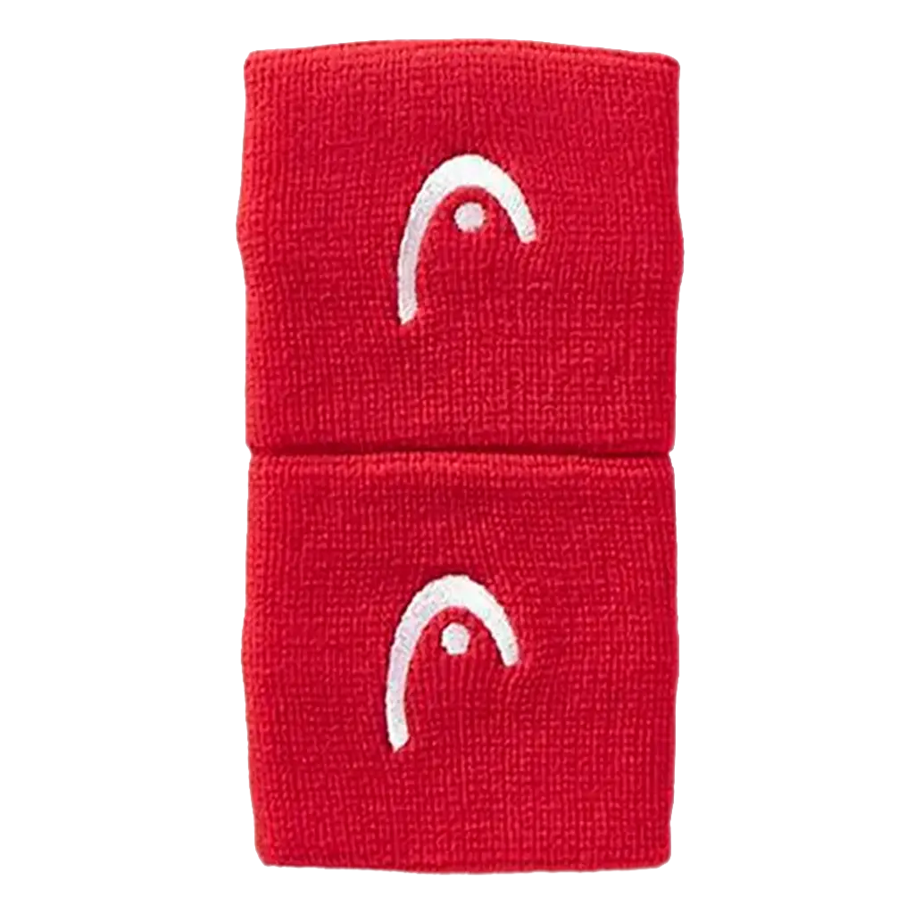 Muñequeras Cortas Head Rojo (Pack x2)


