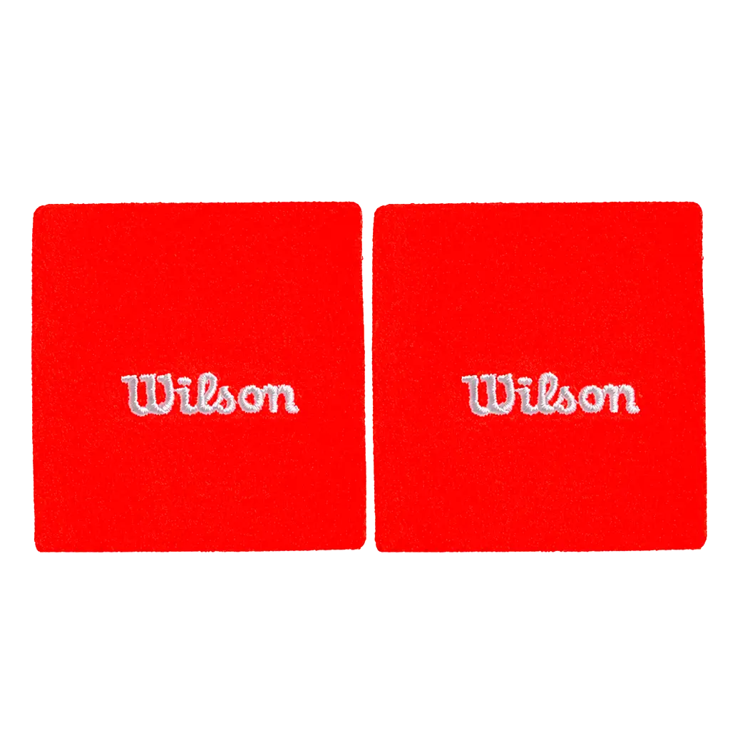Muñequeras Cortas Wilson Rojo 2025 (x2)