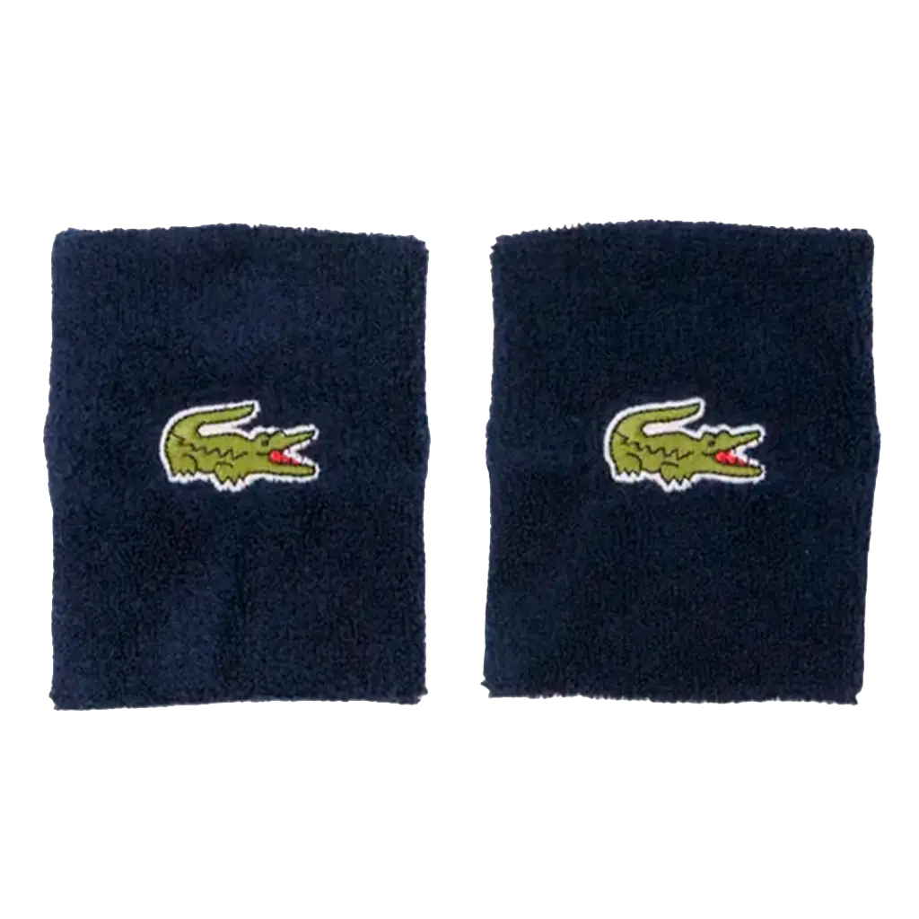 Muñequeras Lacoste Azul Marino (Pack x2)