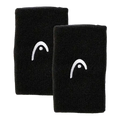 Muñequeras Largas Head Negro (Pack x2)