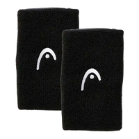 Long Wristbands Head Black (Pack x2)