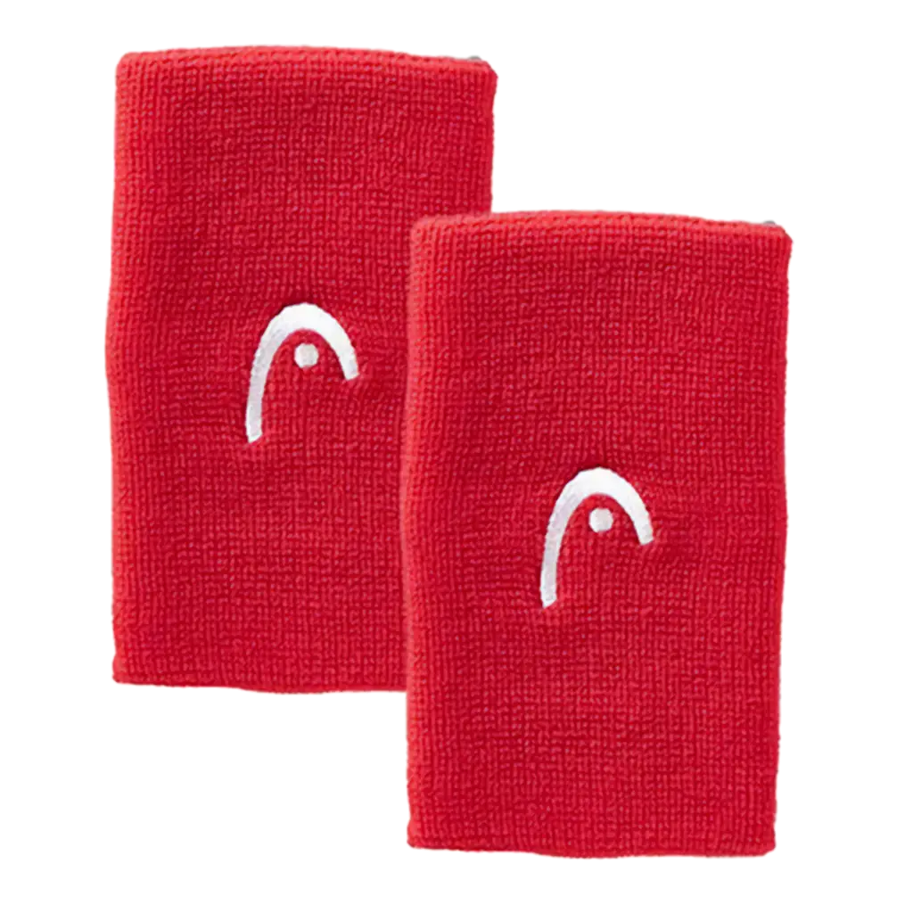 Muñequeras Largas Head Rojo (Pack x2)