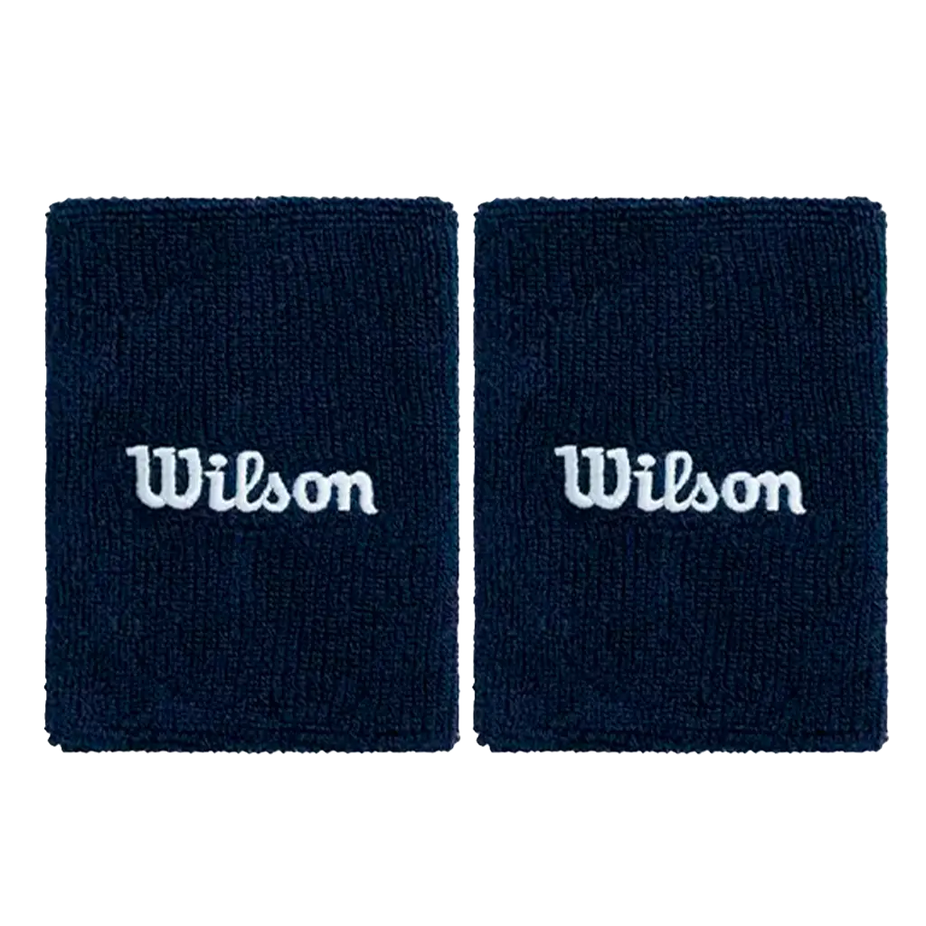 Muñequeras Largas Wilson Azul Marino 2025 (x2)

