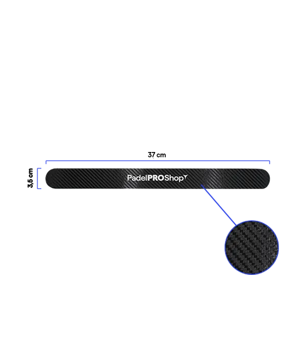 Protector PadelPROShop Carbono Negro con Logo 2025