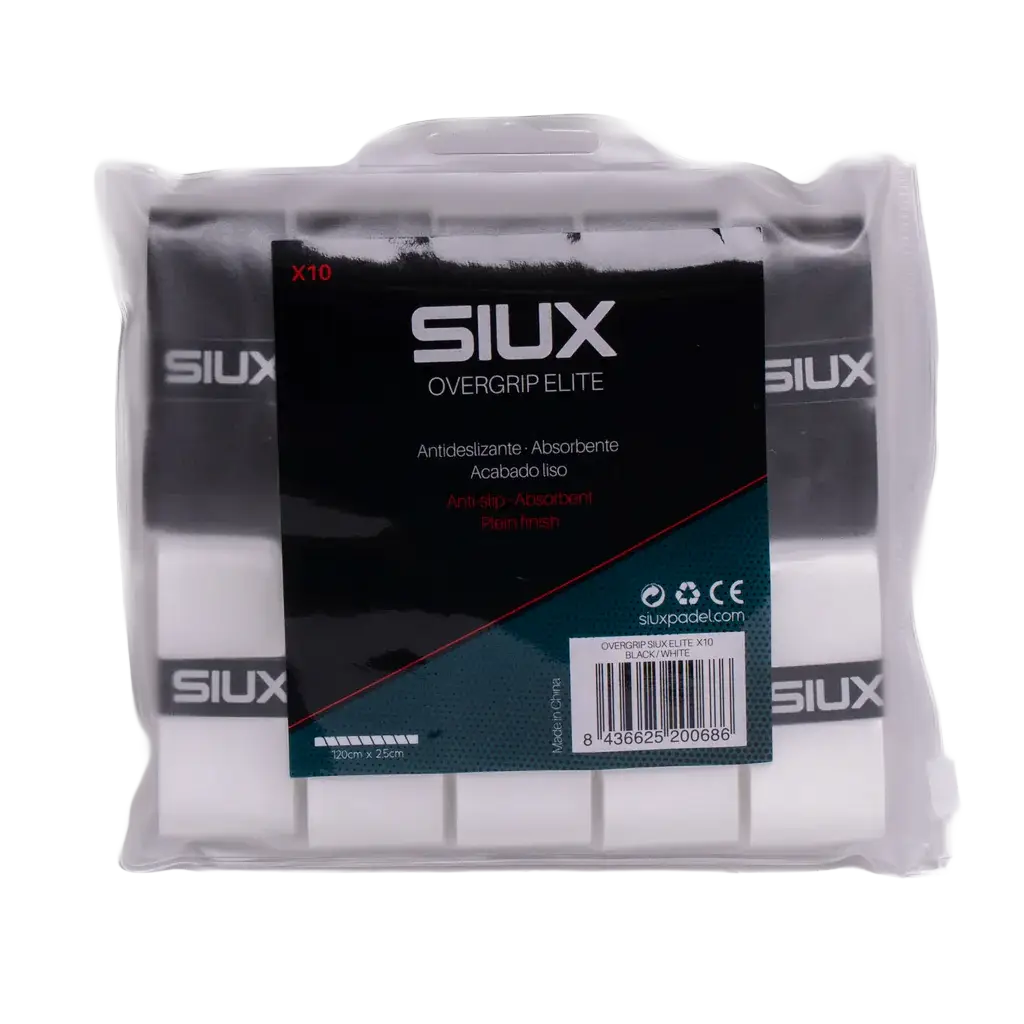 Overgrip Siux Elite White/Black (X10)