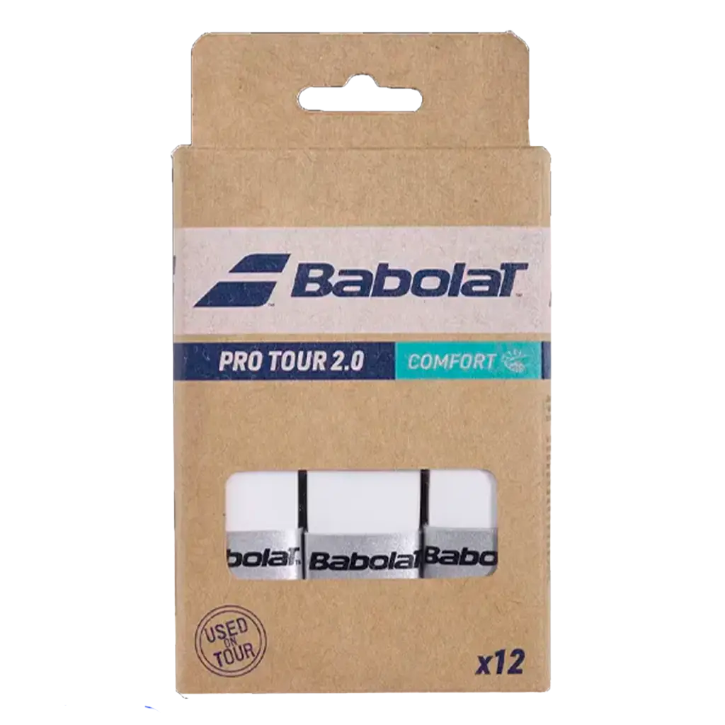 Overgrip Babolat Pro Tour 2.0 Comfort Blanco (Pack x12)