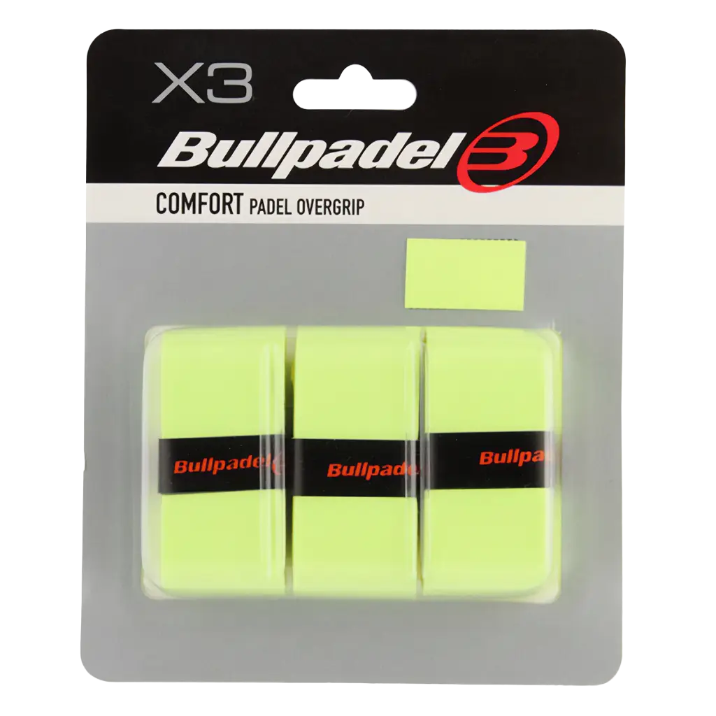 Overgrips Bullpadel GB1200 Comfort Amarillo Fluor (Pack x3)