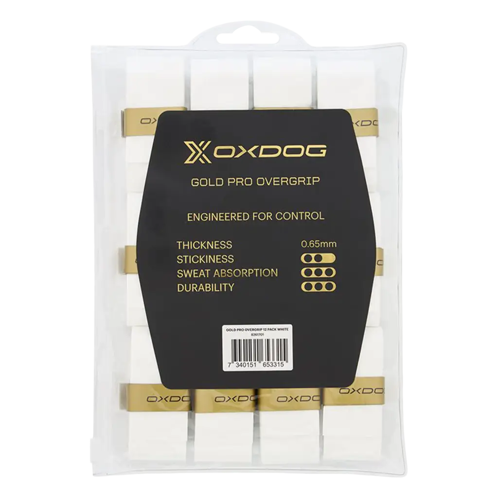 Overgrip Oxdog Gold Pro Bianco (Pacchetto x12)