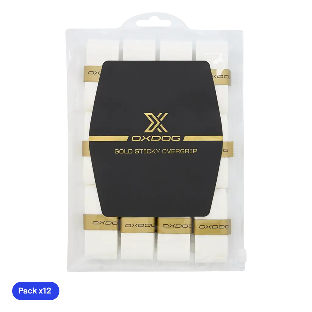 Overgrips Oxdog Gold Sticky White (Pack x12)